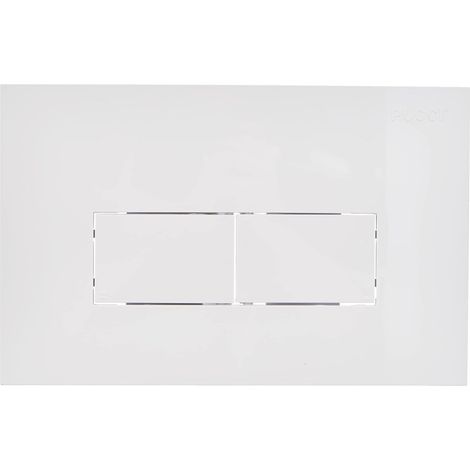 PLACCA PER CASSETTA INCASSO PUCCI ECO 2 PULSANTI LINEA MOD.2014- Bianca- PUCCI- pezzi 1