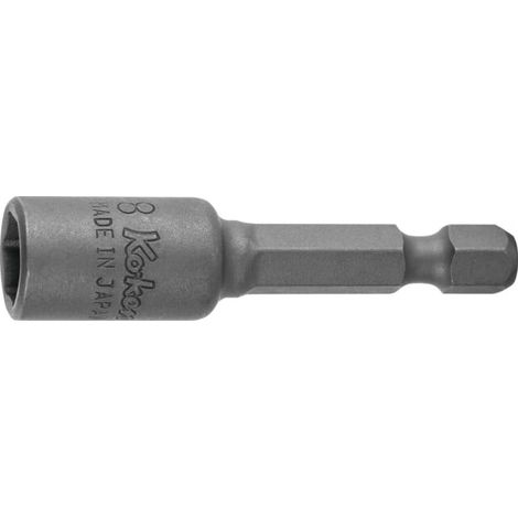 KO-KEN Jeu de Clés à douilles IMPACT, tige E 6,3 avec aimant, Ouverture: 7 mm