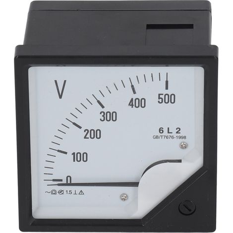 Voltmètre analogique CA 0-500 V, voltmètre à aiguille pour équipement (1/5)