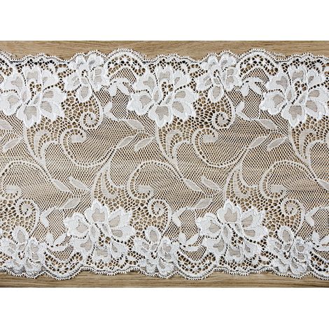 Dentelle, blanc cassé, 0,18 x 9 m (1 pièce / 9 m) (1/5)