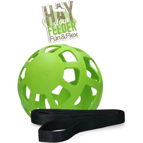Hay Slow Feeder VERDE Palla Alimentazione lenta fieno Cavallo Box