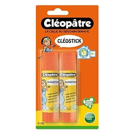 Lot de 2 bâtons de colle - Blanche - Cléopâtre - Cléostick - 8g
