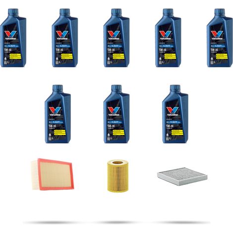 Kit tagliando 3 FILTRI e 8L OLIO compatibile con Jaguar XJ (X351) 3.0 v6 221kw dal 2015 (1/5)