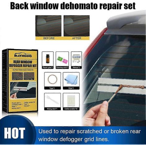 Kit de réparation pour dégivreur de lunette arrière de voiture - Réparation rapide et facile - Grille de dégivrage rayée et cassée - Accessoires d'entretien de haute qualité (1/5)