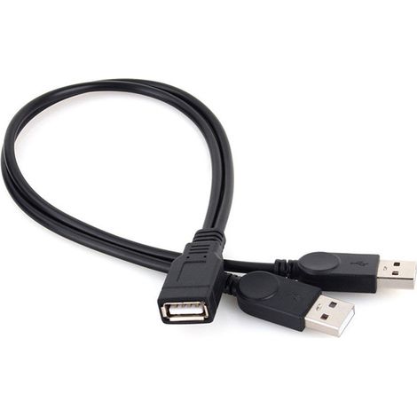 USB-Verlängerungskabel (Stecker auf Buchse), Datenverlängerungskabel, Maus, Tastatur, USB-Stick, USB-Buchse auf 2 USB-Stecker-Adapter, USB-Stecker auf 1 USB-Verlängerungskabel. (1/5)