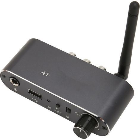 Convertisseur audio Bluetooth 5.2 avec sortie AUX RCA 3,5 mm, récepteur audio sans fil HiFi pour amplificateur de microphone et TV (1/5)