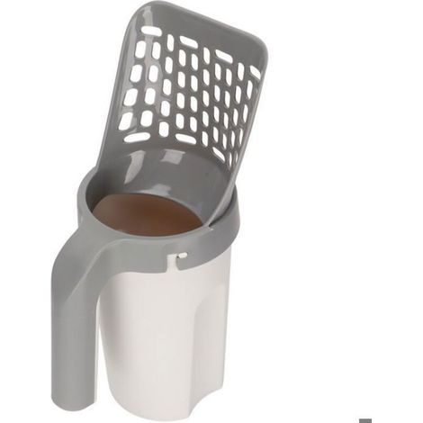 Pelle À Litière Pour Chat - Pelle Toilette Chat + Sacs Poubelles Lavables - Pour Nettoyage Facile De Litière - Lot De 2 Pièces (1/5)