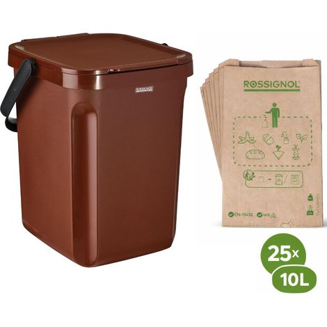 Poubelle à compost 10L - GREENO ROSSIGNOL (1/5)