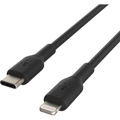 Belkin Cable USB-C a Lightning Negro 2 metros 60 W