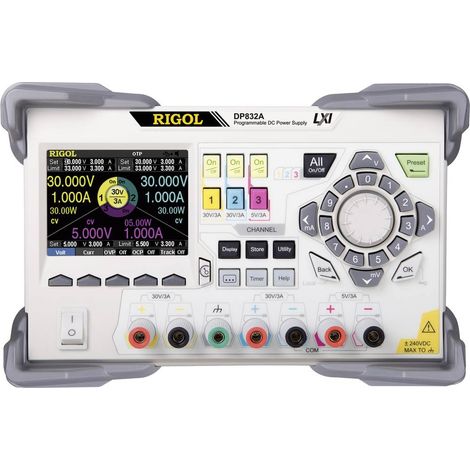 Rigol DP832A Alimentatore da laboratorio regolabile 0 - 30 V/DC 0 - 3 A 195 W Num. uscite 3 x (1/5)