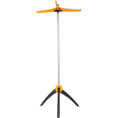 Séchoir à linge pliable autoportant Fonte et ABS Robuste Charge 50kg Compact 70x142cm Bleu ou Jaune (1/5)
