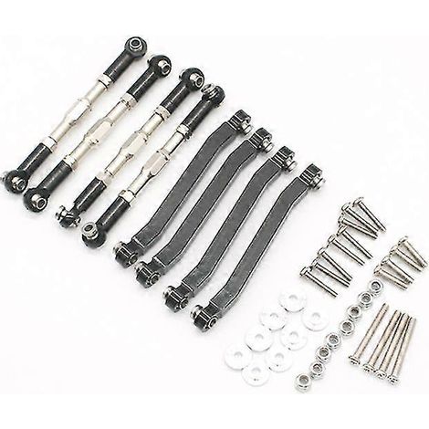 Compatible avec les biellettes de direction, les tringleries et les barres de suspension en métal des châssis de voitures télécommandées à l'échelle 1/12 MN D90 D91 D96 D99 D99S MN90 MN99S. (1/5)