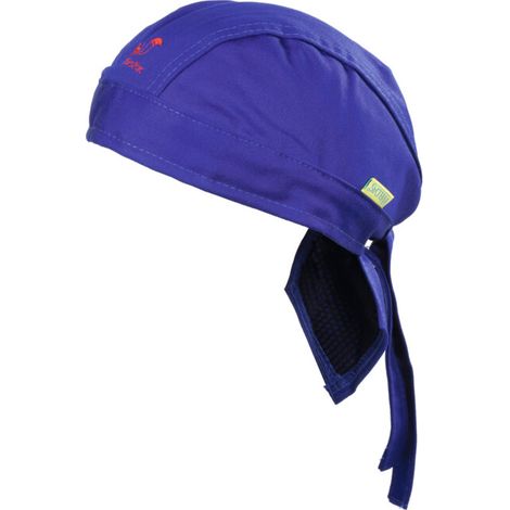 Foulard tissu ignifugé bleu