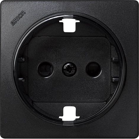 Tapa base de enchufe 2P+TT GRAFITO Simon 73 Loft 73041-62 (1/3)