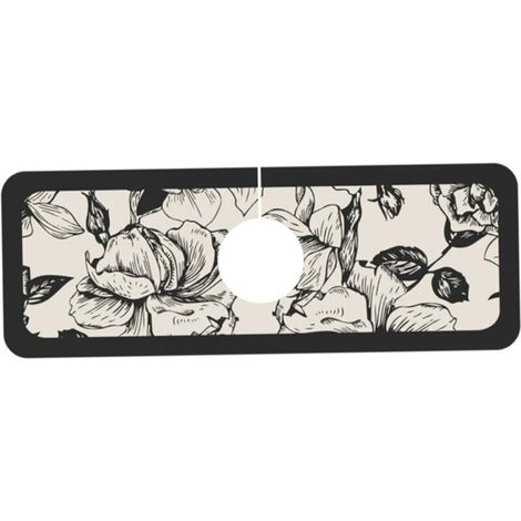 Tapis de protection anti-éclaboussures pour évier de cuisine (38 x 12,7 cm) - Absorbant la boue de diatomée - Robinet de vidange