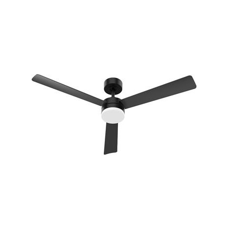 Ventilador de Techo LED regulable con mando a distancia (28W 3CCT 2800lm) IP20 Ø132cm color negro (1/3)