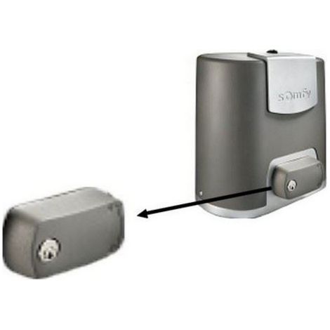 Somfy – Poignée de déverrouillage de remplacement pour motorisation de portail coulissant ELIXO 24V – Compatible installations après décembre 2012