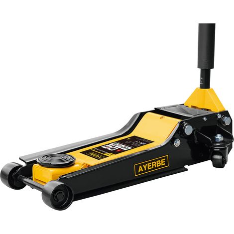 Cric hydraulique garage profil bas professionnel 3 tonnes hauteur 100-535 mm robuste