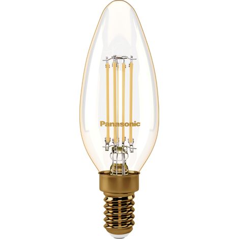 Ampoule flamme filament LED E14 4W 2000K Panasonic