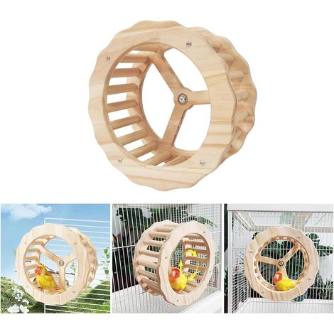 Bird Exercise Running Wheel, Anti-boredom Entertainment Activity Toy for Caged Pet Birds
