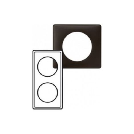 Legrand 066742 - Céliane-Platte - Pulverisiert - 2 Positionen - Basalt