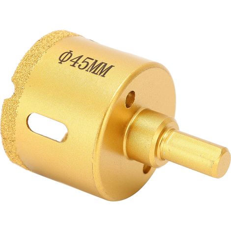 Foret diamant brasé 45mm pour marbre, verre, céramique, carrelage - Scie cloche pour perceuse manuelle ou électrique