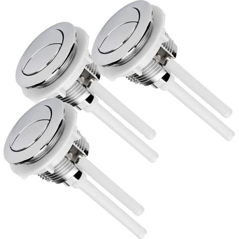 Boutons de chasse d’eau Wc 38mm Ronds, 3 Pièces (1/5)