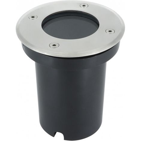 FABRILAMP 17109RE11 Incasso Esterno Encastrar Rosso.1xgu10 Nichel 13x11x11 Cm Ip65 Taglio 10,5 Cm