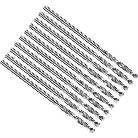 0.7mm Foret Hélicoïdal, Forets à Métaux Acier Inoxydable, Tige Droite Jobber Acier Rapide M2 135° Non Revêtu pour Perçage, Mèche de Dureté Moyenne - Lot de 10 (1/5)