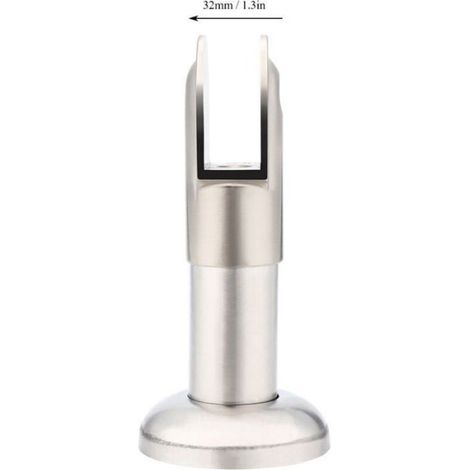 Support de cloison réglable - - Acier inoxydable - Réglable - Diamètre 32 mm - Épaisseur 1,5 mm (1/4)