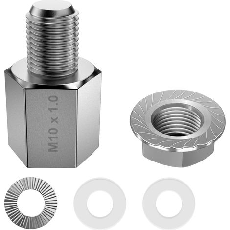 Adaptateur D'essieu de vélo Unisexe pour Axe Plein M10 x 1,0, Adaptateur Universel D'attelage de Remorque de vélo (1/5)