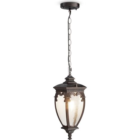 Maytoni suspension extérieure Fleur 40 cm bronze E27 (1/2)