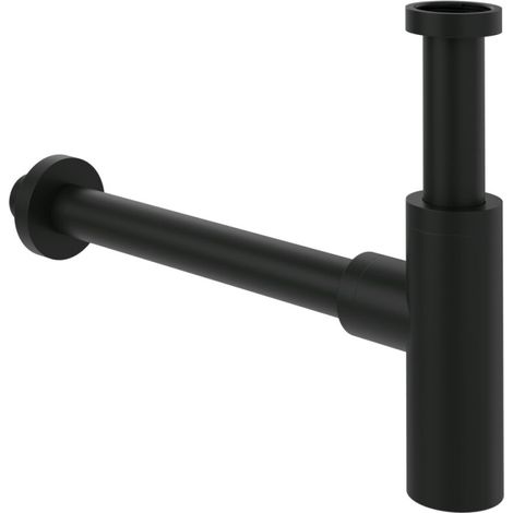 Siphon universel VB pour robinets et raccords 50x190x345mm Noir mat
