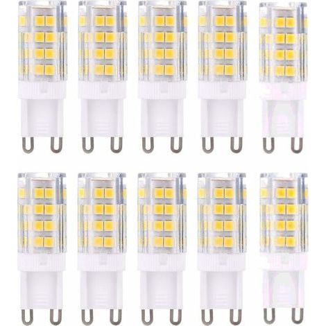 Ampoule LED G9 5W, Equivalent 40W , Blanc Chaud 3000k, 220-240V, Non dimmable, Pack de 10[Classe énergétique A+] (1/5)