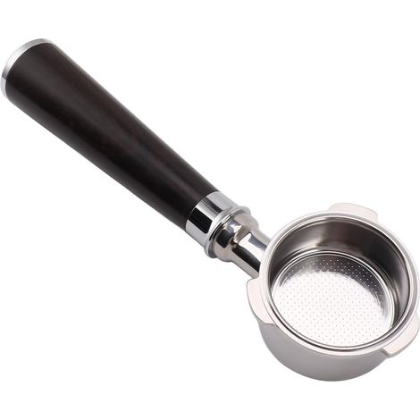 Anneau doseur pour café moulu 51 mm en alliage d'aluminium, entonnoir de dosage mains libres pour machines Delonghi série 9 (9335, 9155, 9355, 9665), noir (1/5)