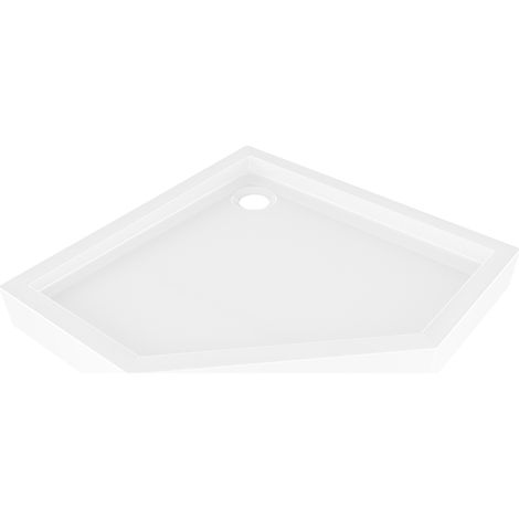 Mexen Flow+ Fünfeck-Duschwanne 100 x 100 cm, weiß glänzend - 46P101010H (1/5)