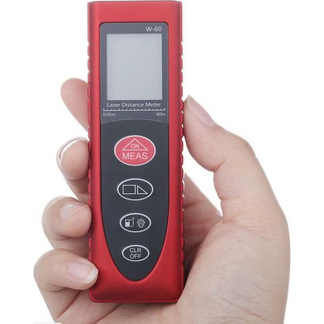 Mini-tragbarer Laser-Entfernungsmesser 40 m, 60 m, 80 m, Laser-Messinstrument, elektronisches Lineal, hochpräzise Distanzmessung. (1/3)