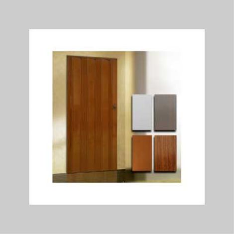 PORTA A SOFFIETTO EFFETTO LEGNO 82x214 cm - Col. Ciliegio (1/2)