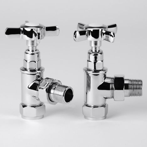 Corby Angled Traditional Radiator Valve set