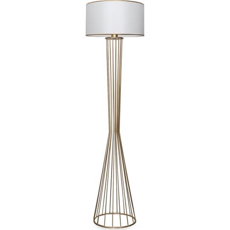 Lampada da terra, lampada da terra, illuminazione per soggiorno Lamp Bianco Gold (1/3)