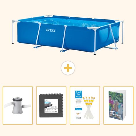 Intex Piscine Tubulaire Rectangulaire - 260x160x65 cm - 5-pièces SCB131 (1/5)