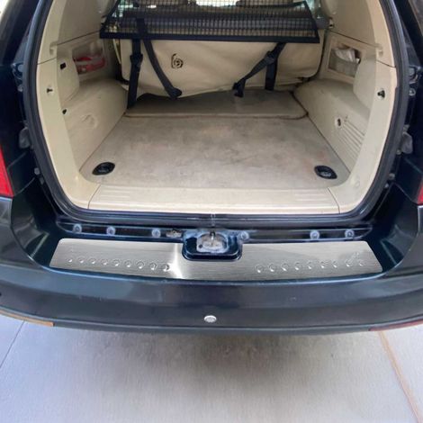 OMAC Ladekantenschutz Stoßstangenschutz für Ssangyong Rexton 2006-2012 – Edelstahl gebürstet (1/5)