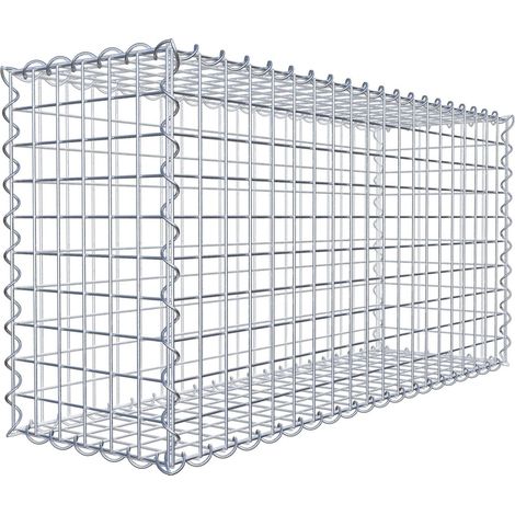 Gabiondeco - Gabion 100 cm x 50 cm x 30 cm (L x H x P). mailles 5 x 5 cm. Spirale - Made in Germany (1/10)