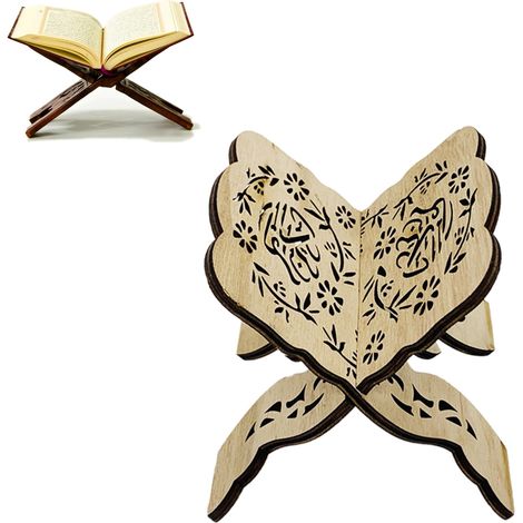 Bibliothèque de style musulman, bibliothèque pliante en bois finement sculptée et polie, adaptée aux bureaux et aux salons, modèle standard de type 1. (1/5)