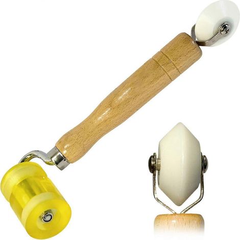 Rouleau à ruban pour joints - Outil de pose de ruban pour toiture de camping-car - Rouleau à double conception pour joints et insonorisation - FFY (1/4)