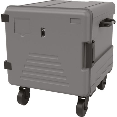 Boîte thermique chauffée sur roues, 7x GN 2/1 h 65 mm 670x765x615 mm - VIRTUS