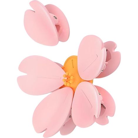 Clip magnetica per sacchetti a forma di fiore di ciliegio, clip per sigillare alimenti con fiore di ciliegio rosa per la cucina, magnete decorativo per frigorifero, 1 fiore, 5 clip