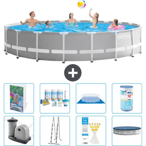 Prism Frame Pool Rund - 610x132 cm - 9-teilig S556
