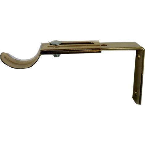 Q.TA'. 6 BL SUPPORTO PER BASTONE CENTRALE OTTONATO 17/21 CM