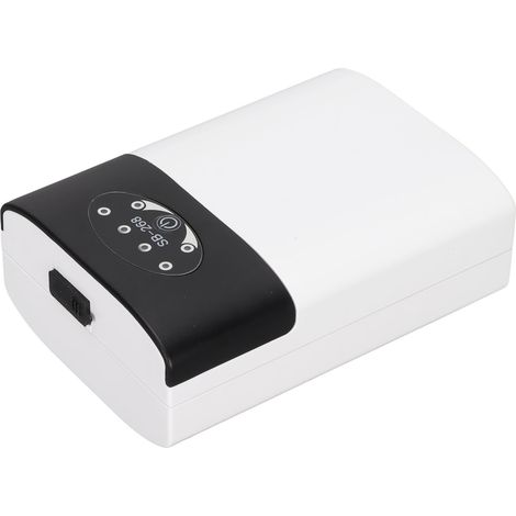 Pompe à oxygène silencieuse pour aquarium, double charge AC/DC, faible consommation, mini aérateur stable pour aquarium (1/5)